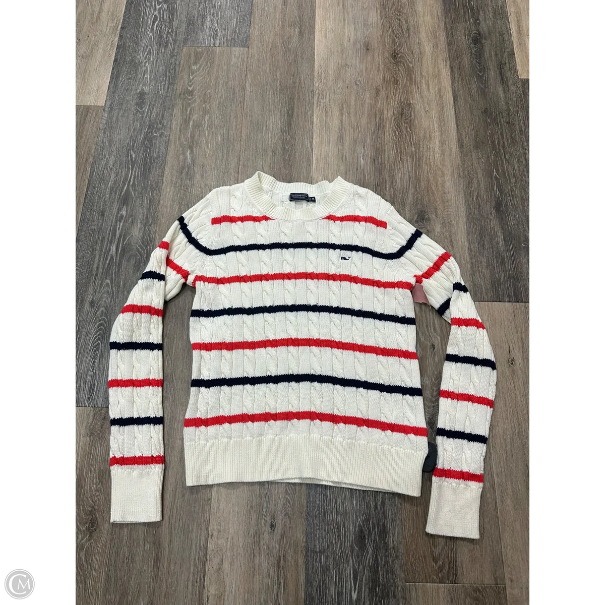 Sweater By Vineyard Vines In Striped Pattern, Size: M