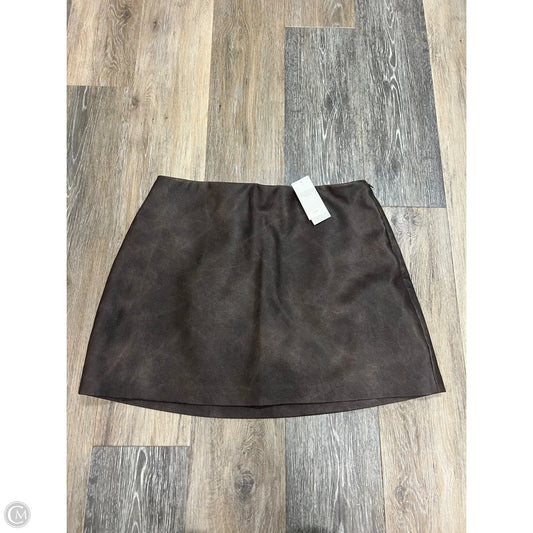 Skort Mini & Short By Abercrombie And Fitch In Brown, Size: L