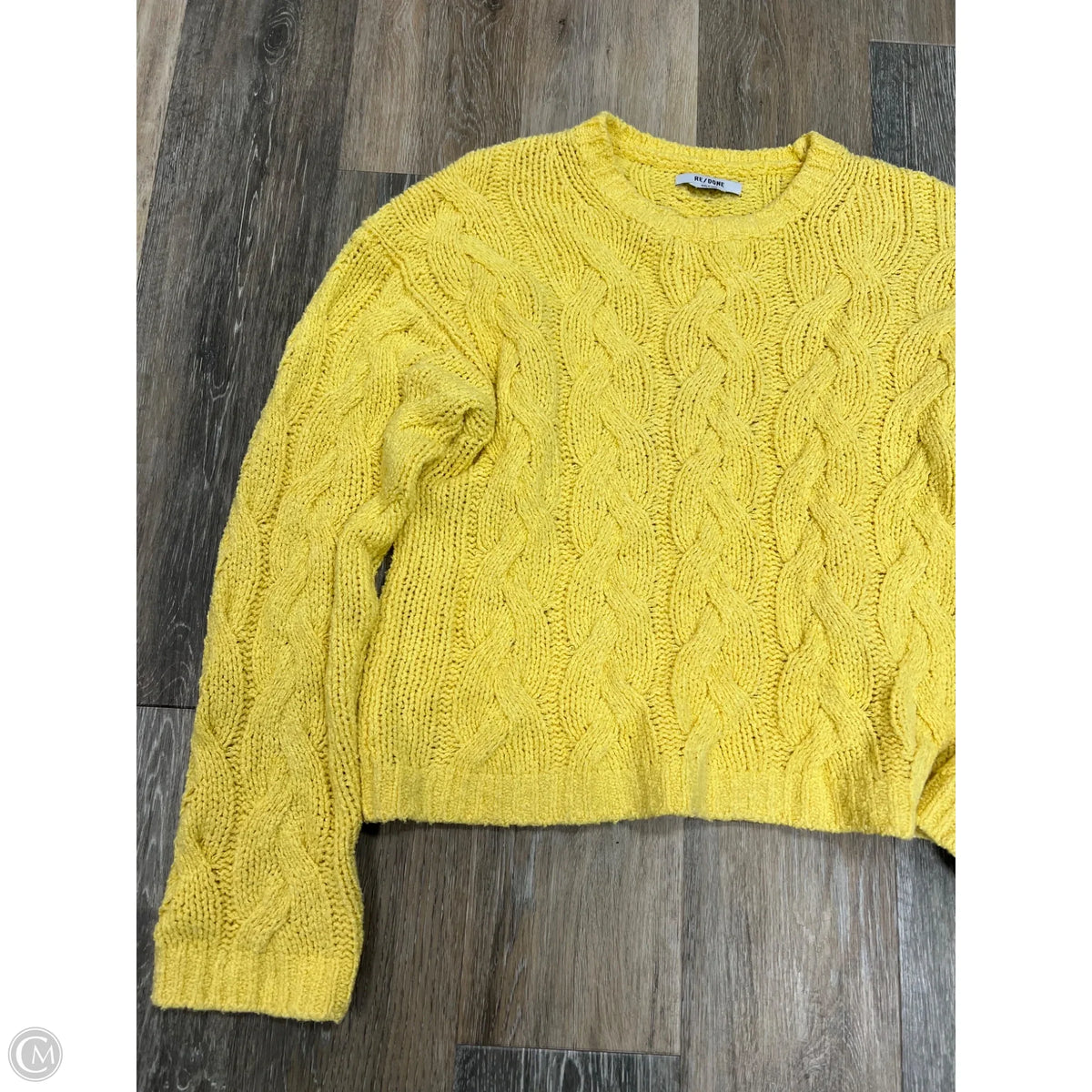 Sweater By Re/done In Yellow, Size: S