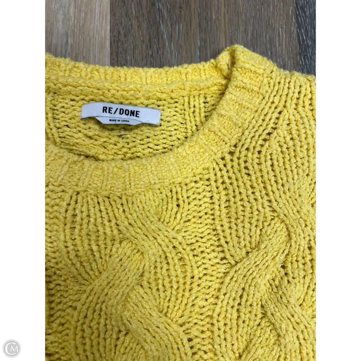Sweater By Re/done In Yellow, Size: S
