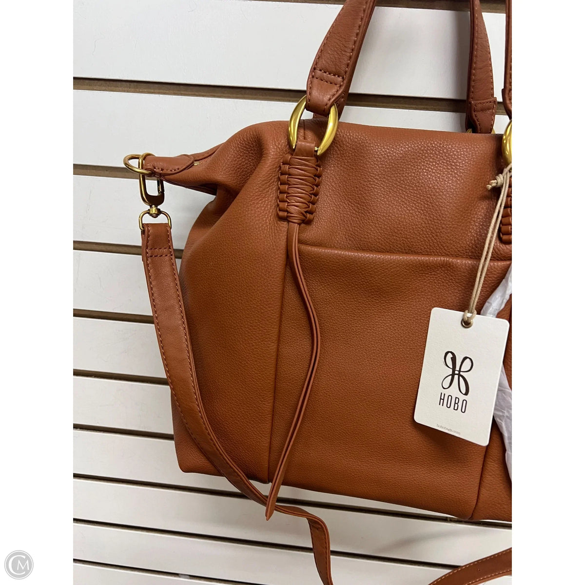 Handbag Leather By Hobo Intl, Size: Large