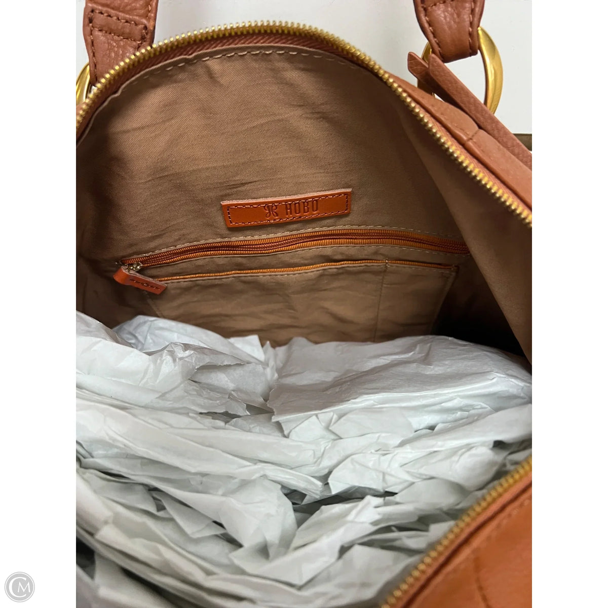 Handbag Leather By Hobo Intl, Size: Large