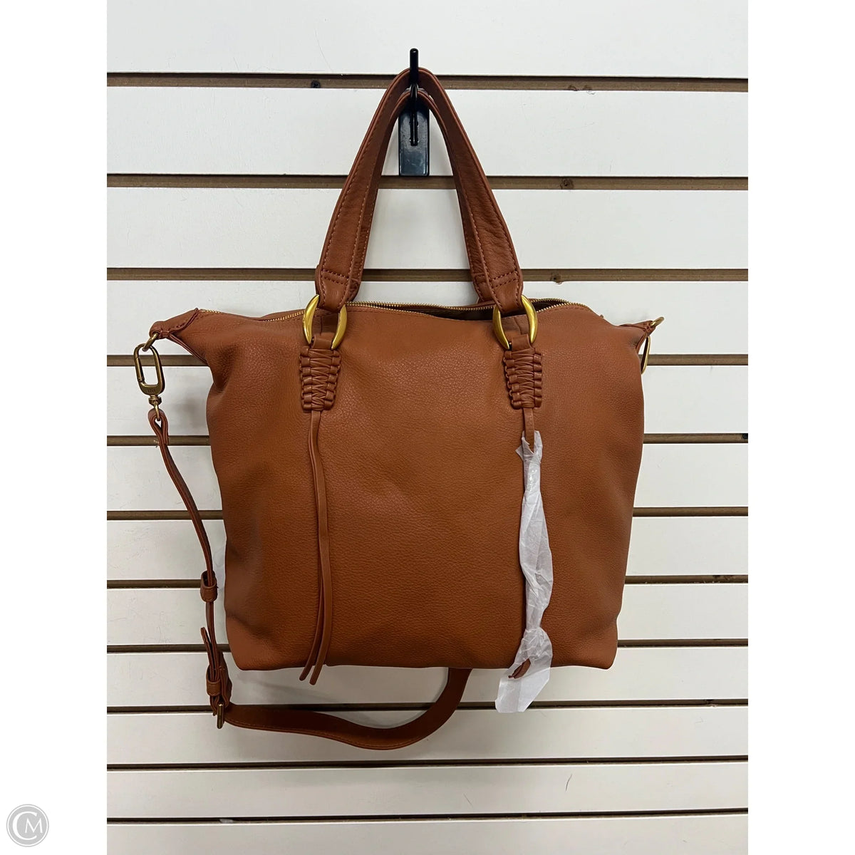 Handbag Leather By Hobo Intl, Size: Large