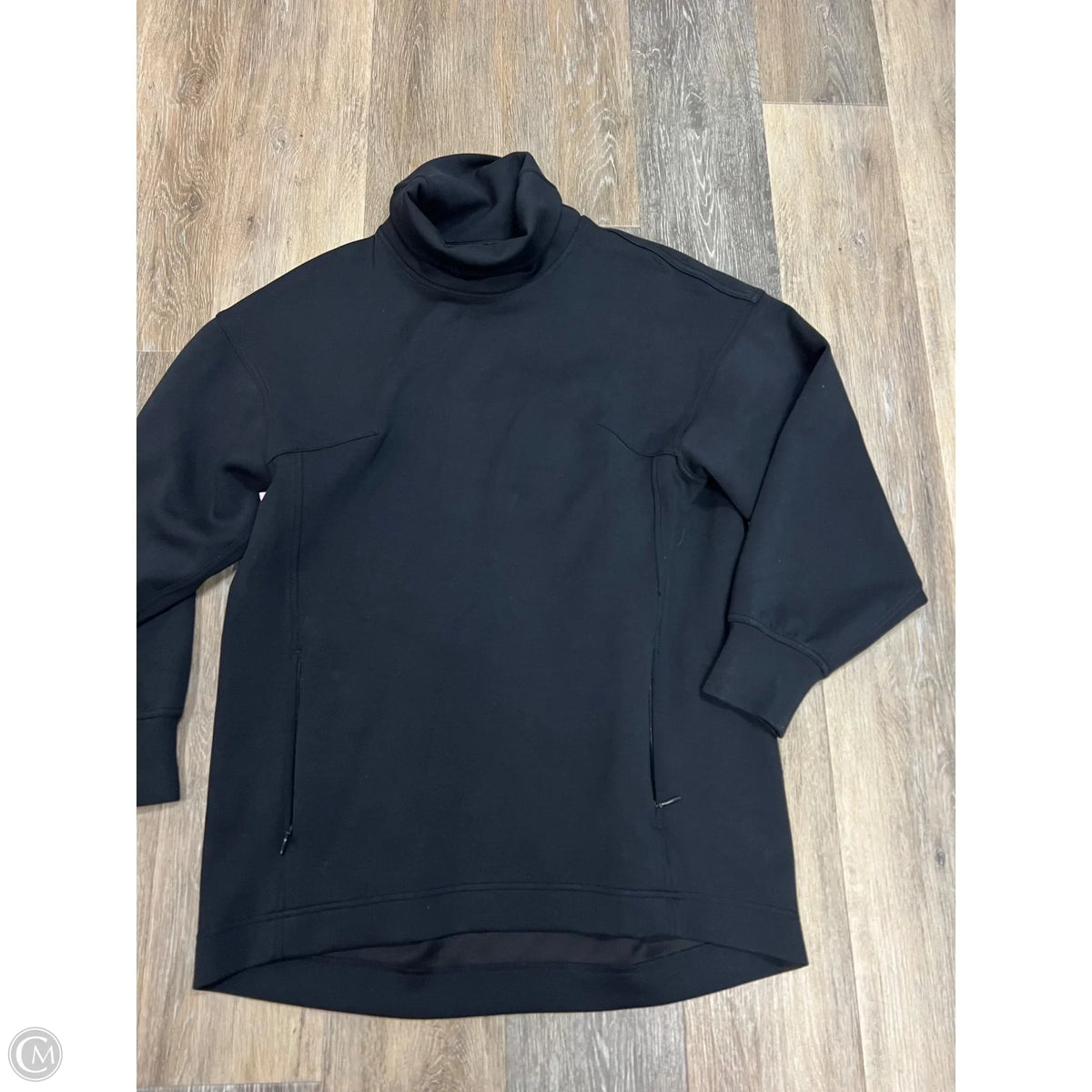 Athletic Sweatshirt Collar By Lululemon In Black, Size: 6