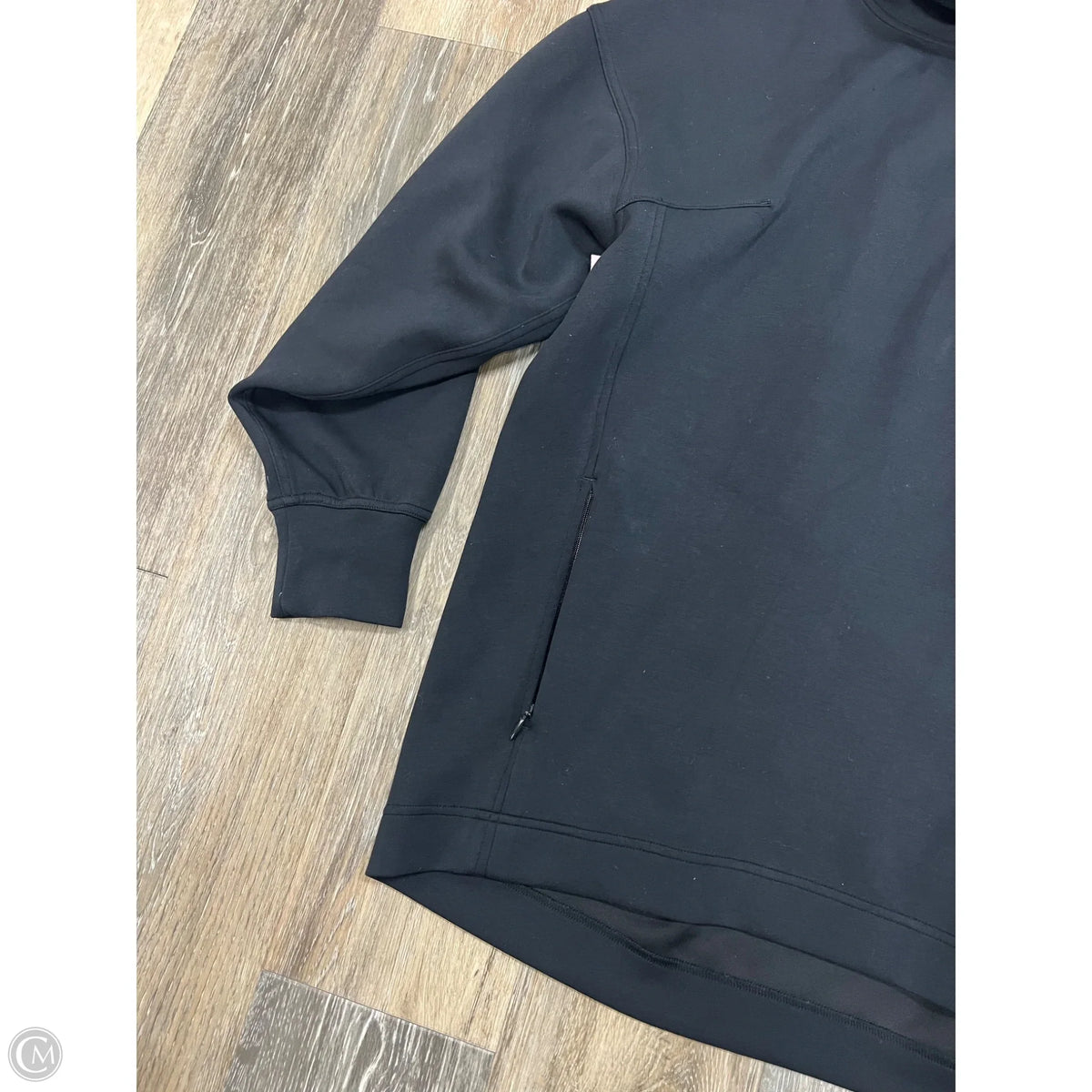 Athletic Sweatshirt Collar By Lululemon In Black, Size: 6