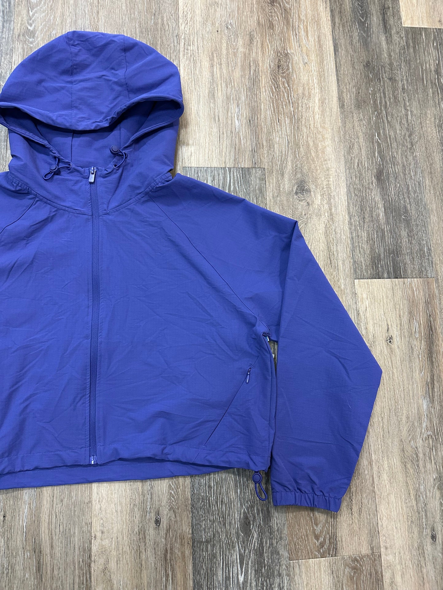 Jacket Windbreaker By Mono B In Purple, Size: L