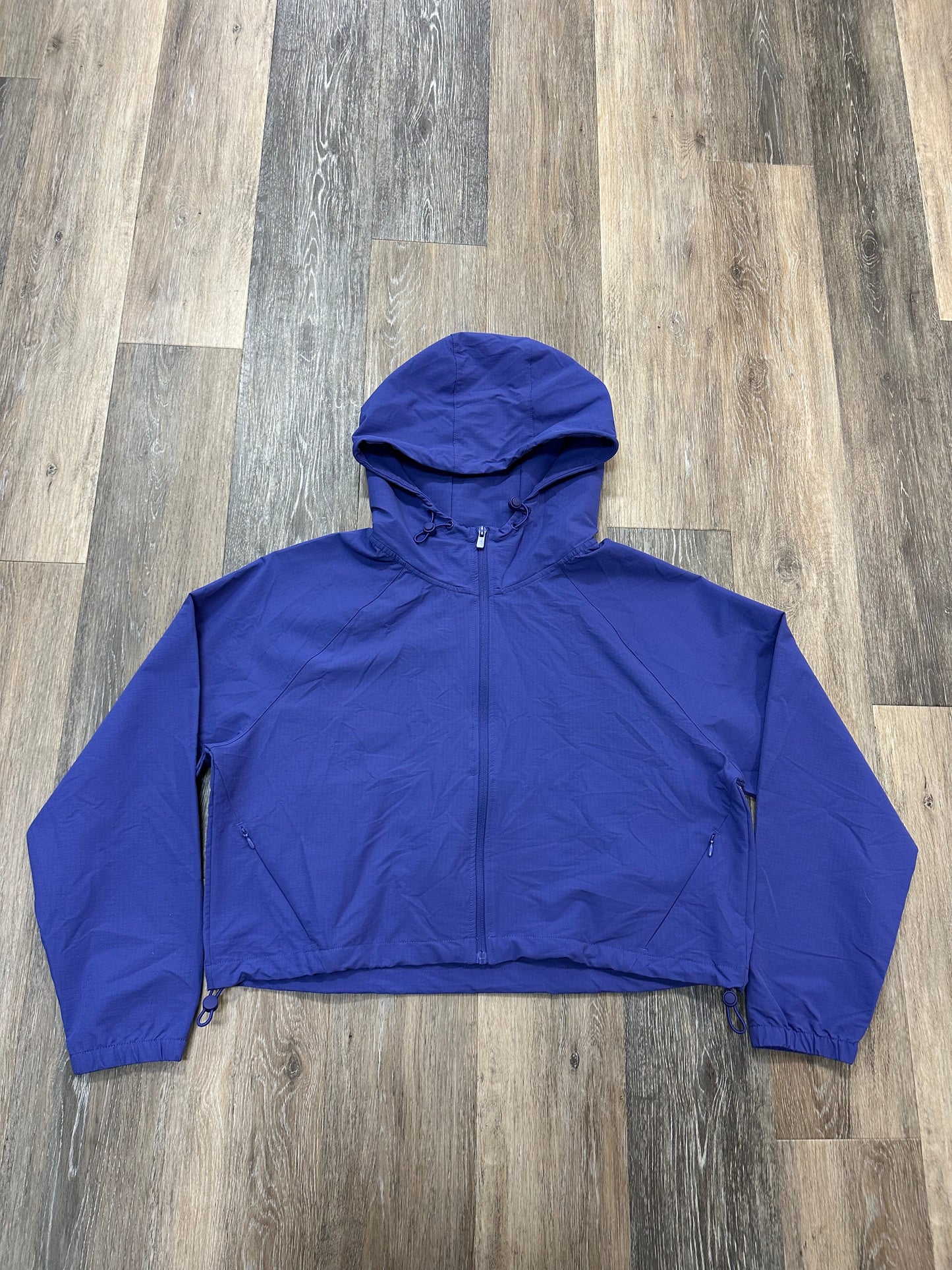 Jacket Windbreaker By Mono B In Purple, Size: L