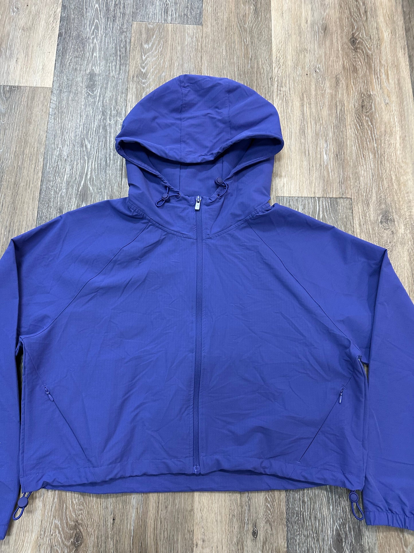 Jacket Windbreaker By Mono B In Purple, Size: L