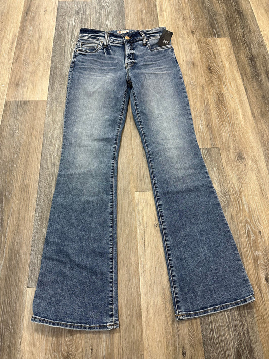 Blue Denim Jeans Flared Kut, Size 6