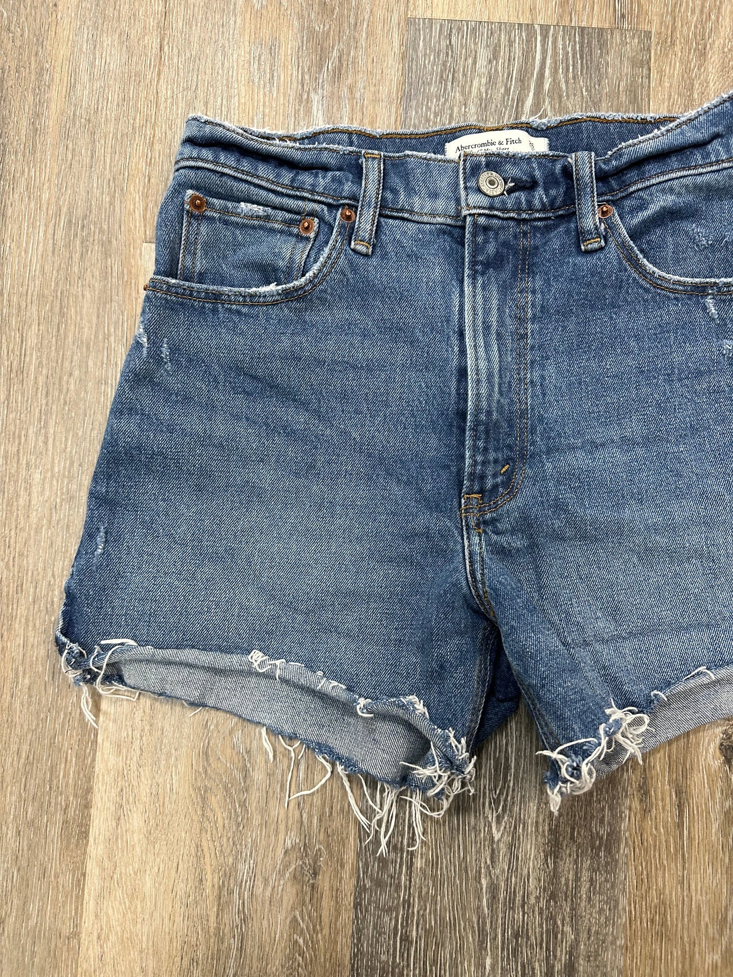 Shorts By Abercrombie And Fitch In Blue Denim, Size: 2