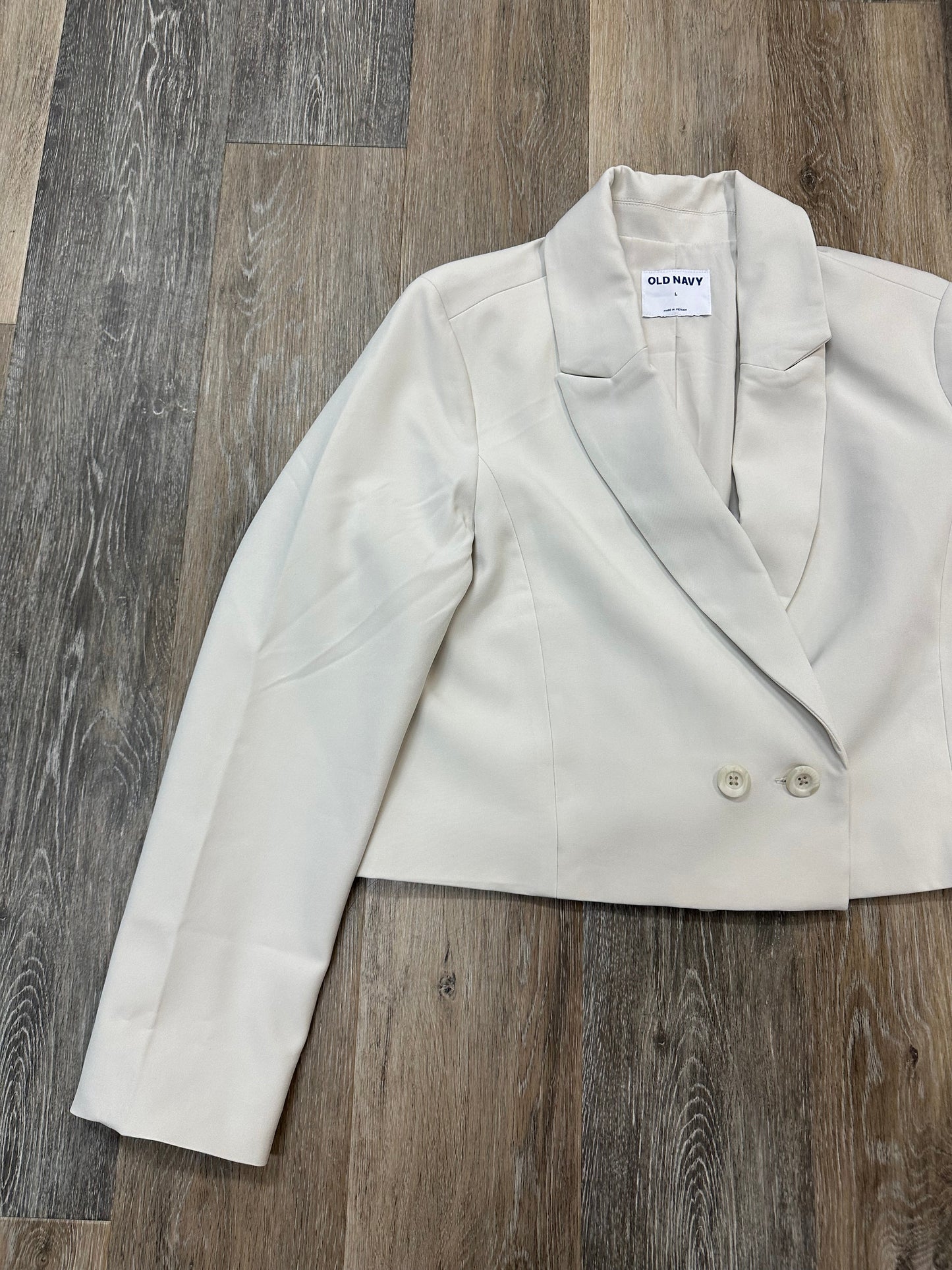 Blazer By Old Navy In Cream, Size: L