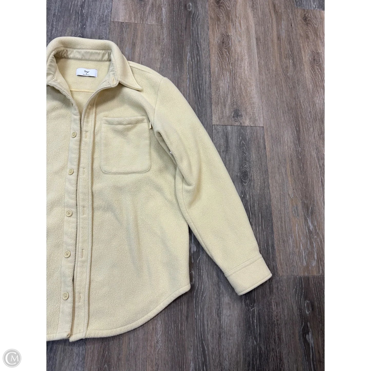 Jacket Shirt By TNA In Yellow, Size: M