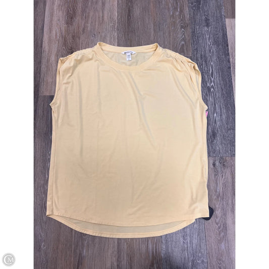 Top Short Sleeve By Athleta In Yellow, Size: L