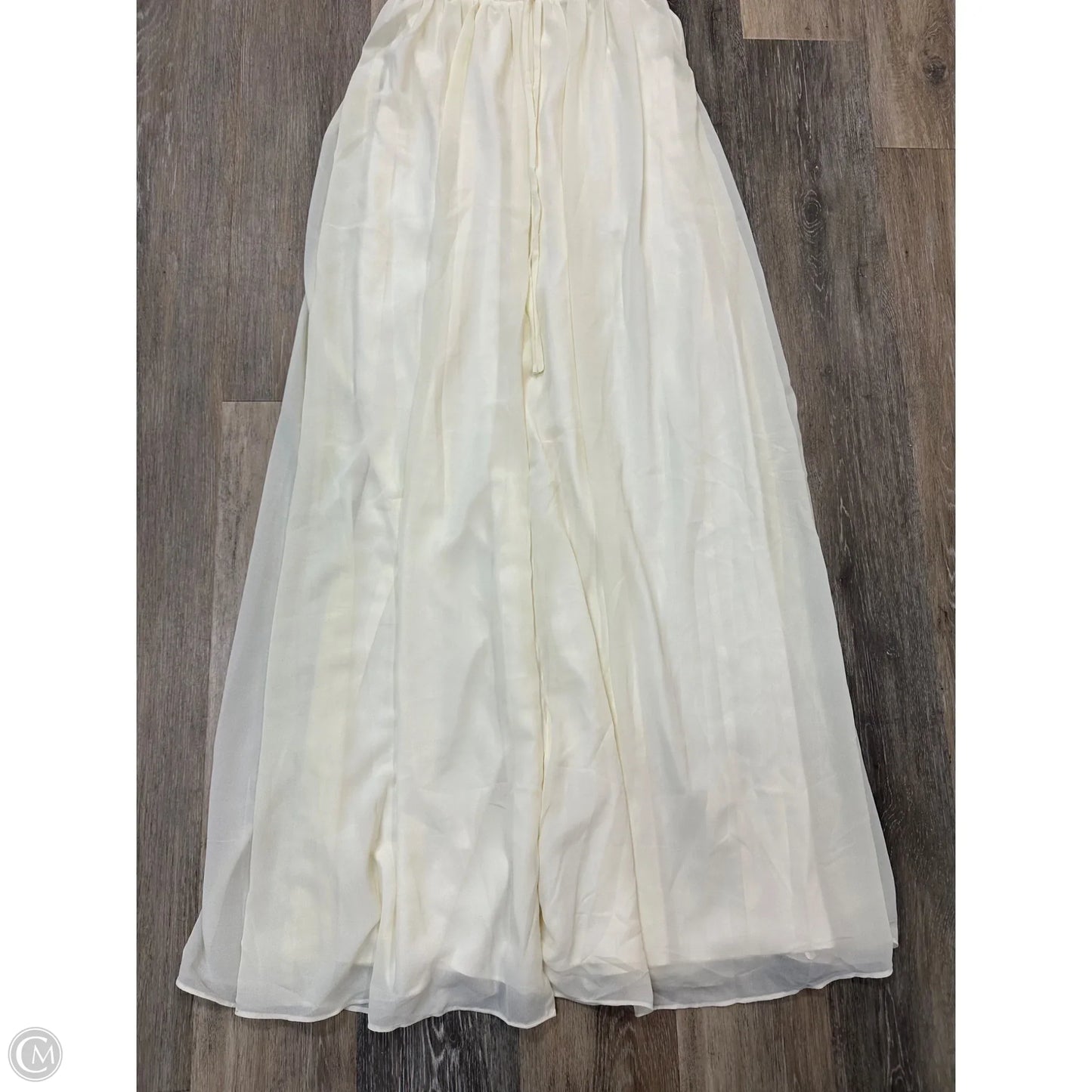 Dress Party Long By Lulus In Cream, Size: S