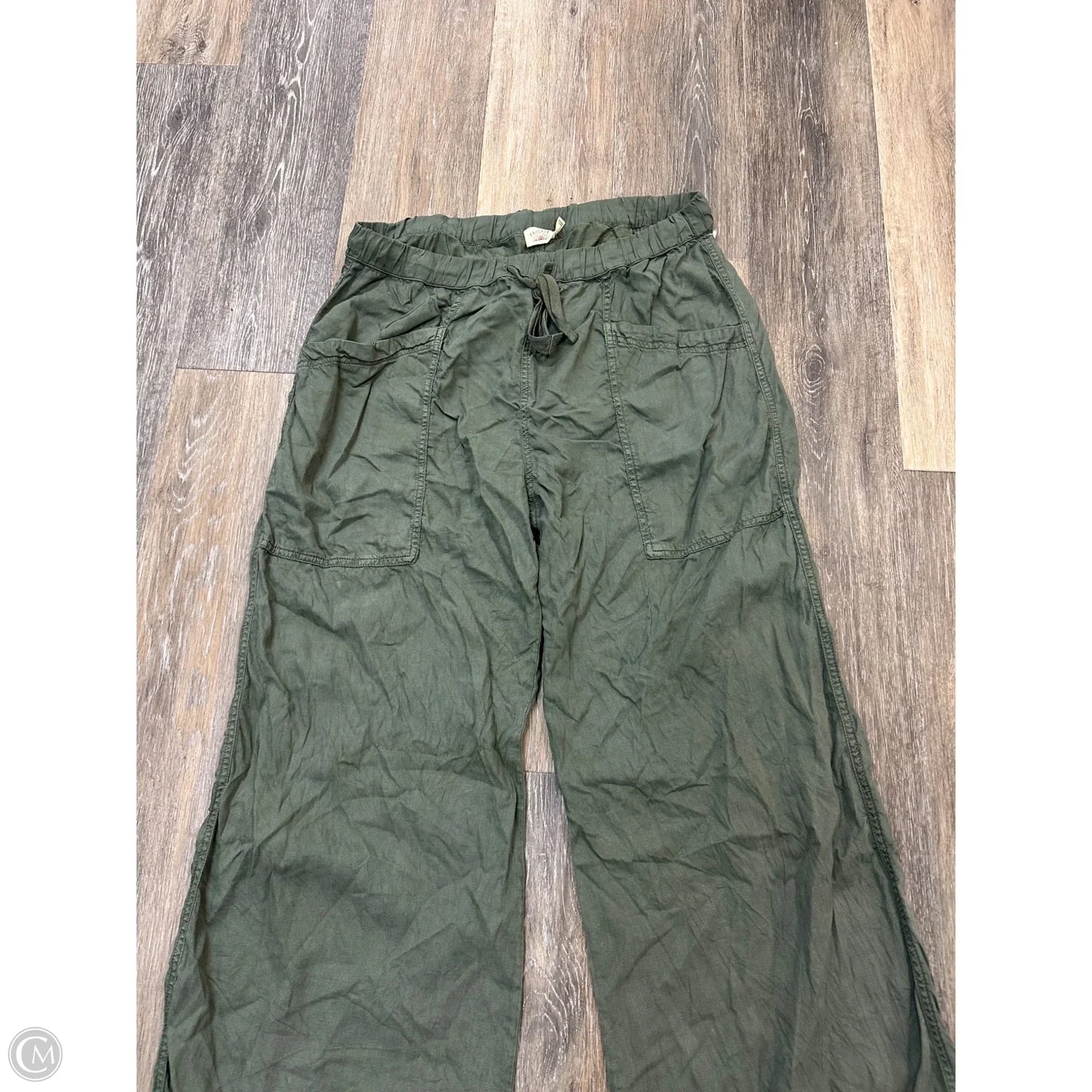 Pants Wide Leg By Faherty In Green, Size: L