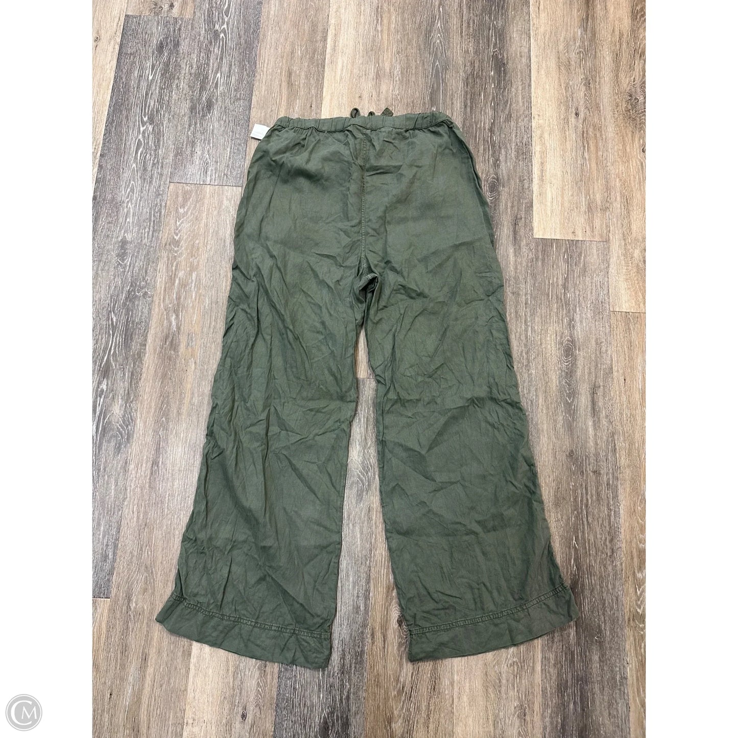 Pants Wide Leg By Faherty In Green, Size: L