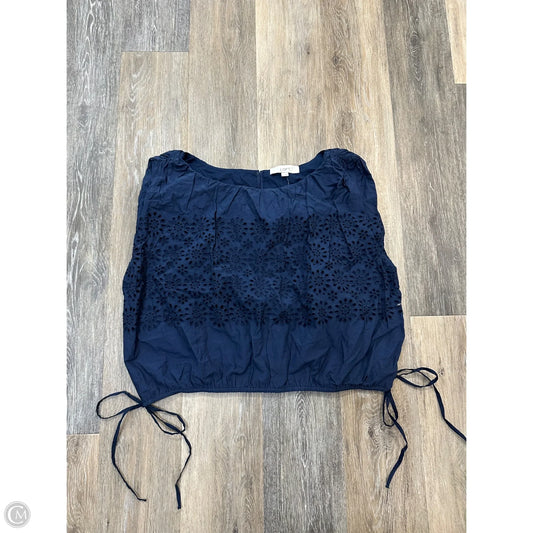 Top Sleeveless By Loft In Navy, Size: Xl