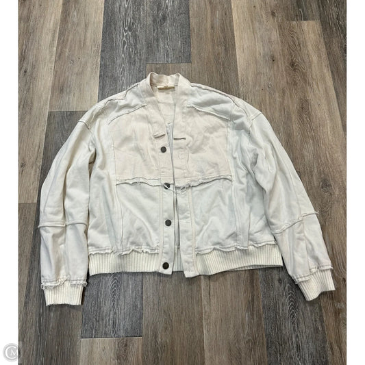 Jacket Shirt By Listicle In Cream, Size: S