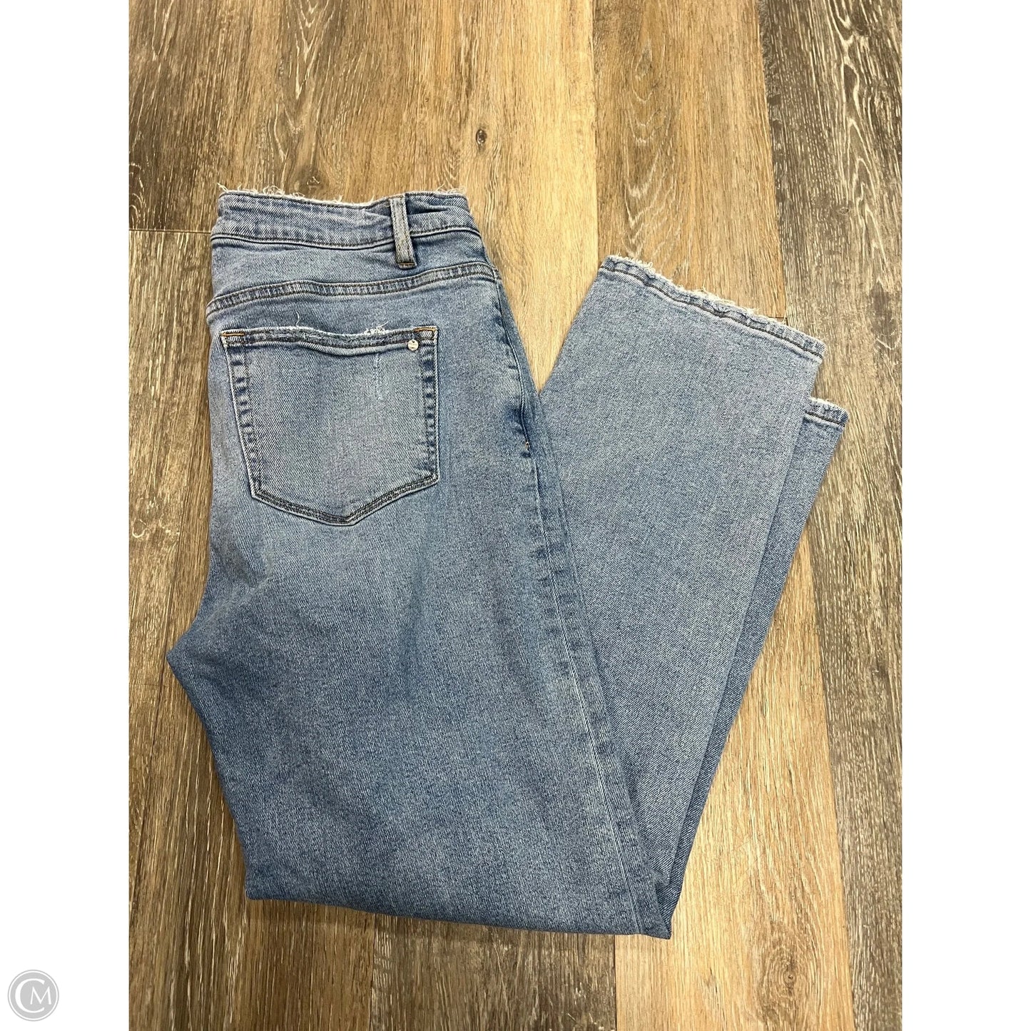 Jeans Straight By Micas In Blue Denim, Size: 10/30