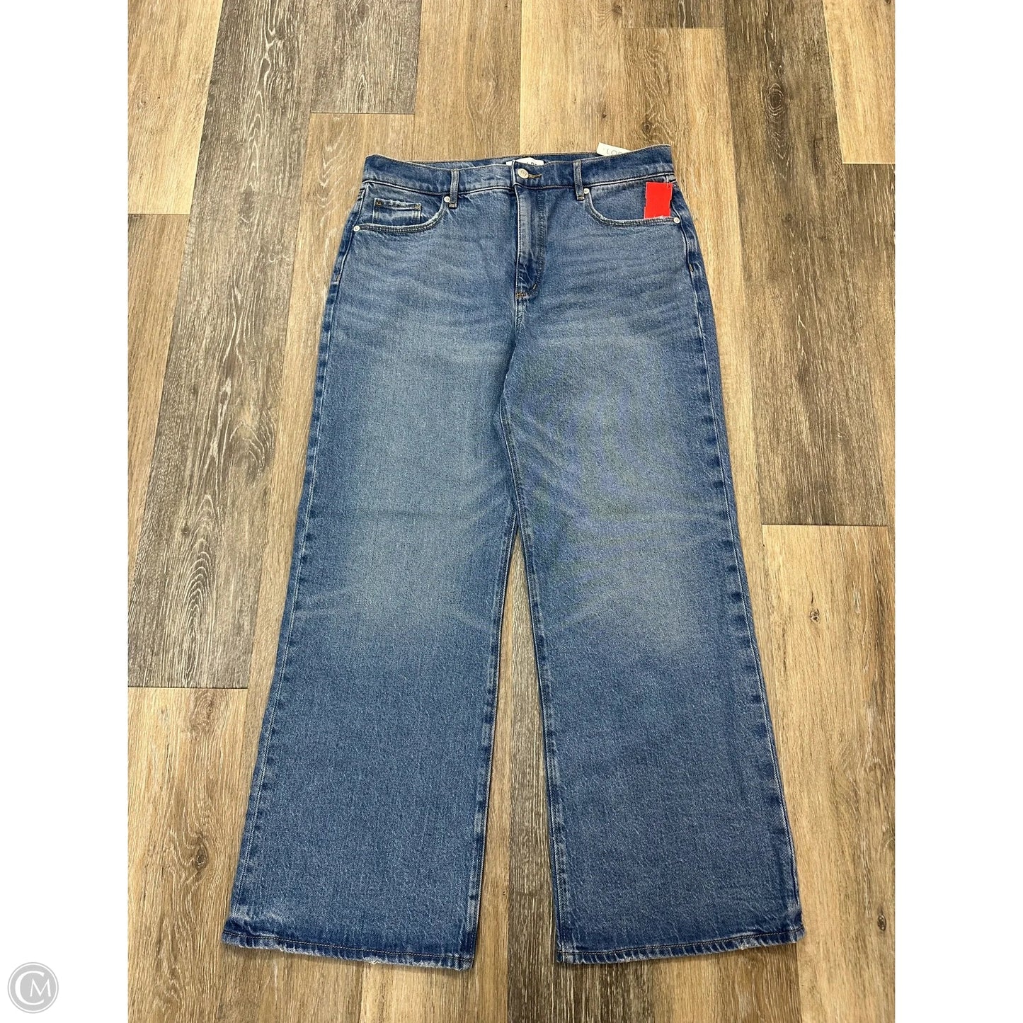 Jeans Wide Leg By Loft In Blue Denim, Size: 12P