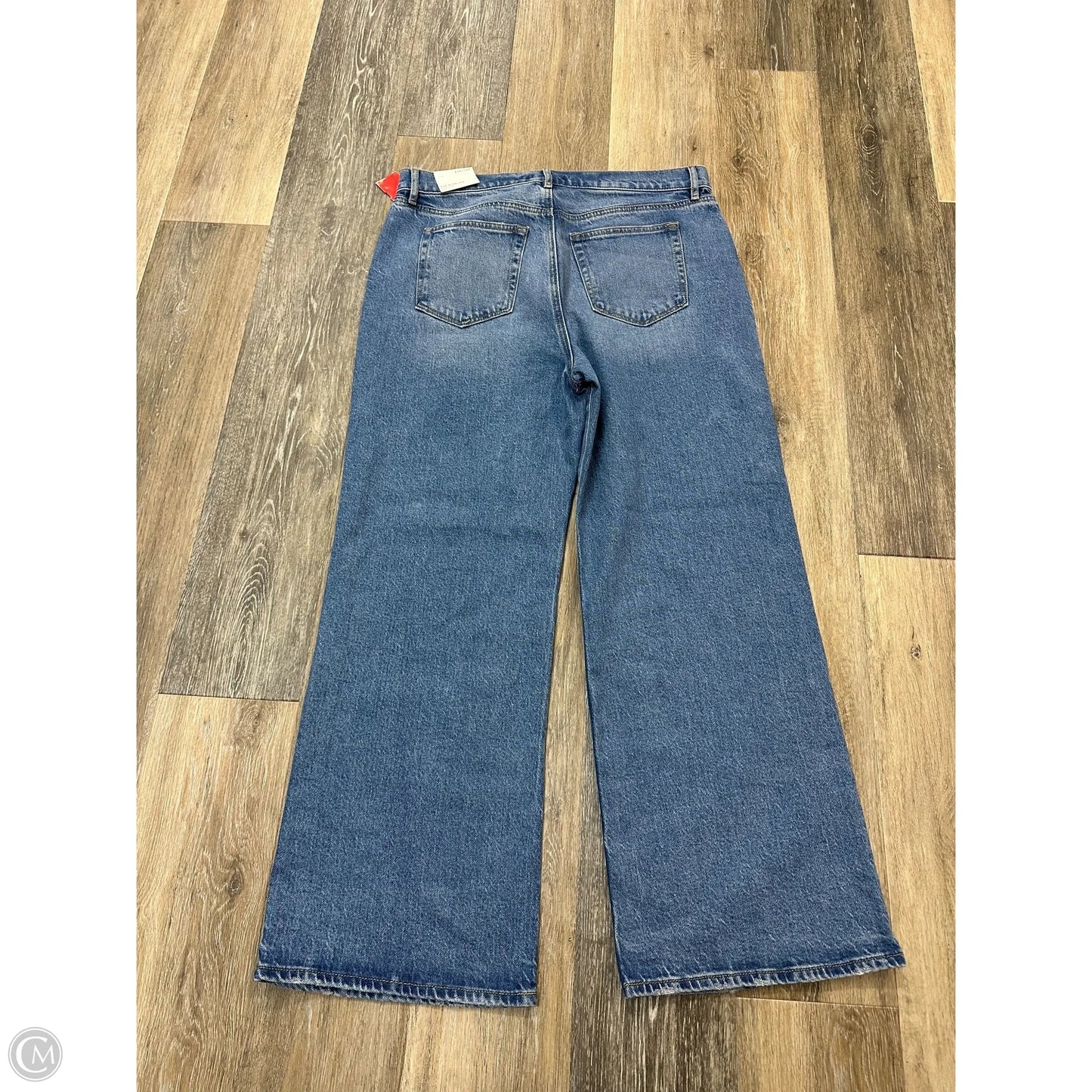 Jeans Wide Leg By Loft In Blue Denim, Size: 12P