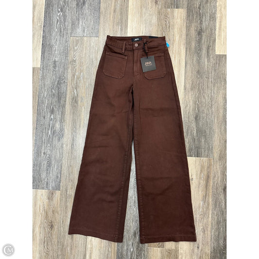 Jeans Wide Leg By Just Black In Brown Denim, Size: 0