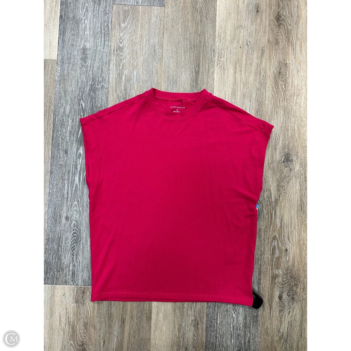 Top Short Sleeve By Anthropologie In Pink, Size: Xs