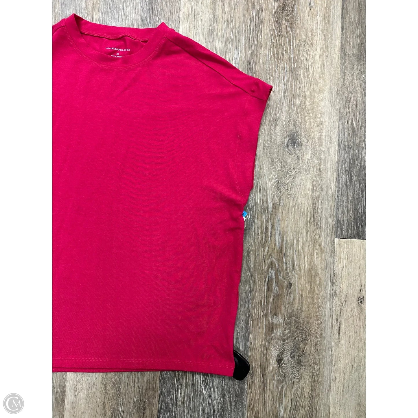 Top Short Sleeve By Anthropologie In Pink, Size: Xs