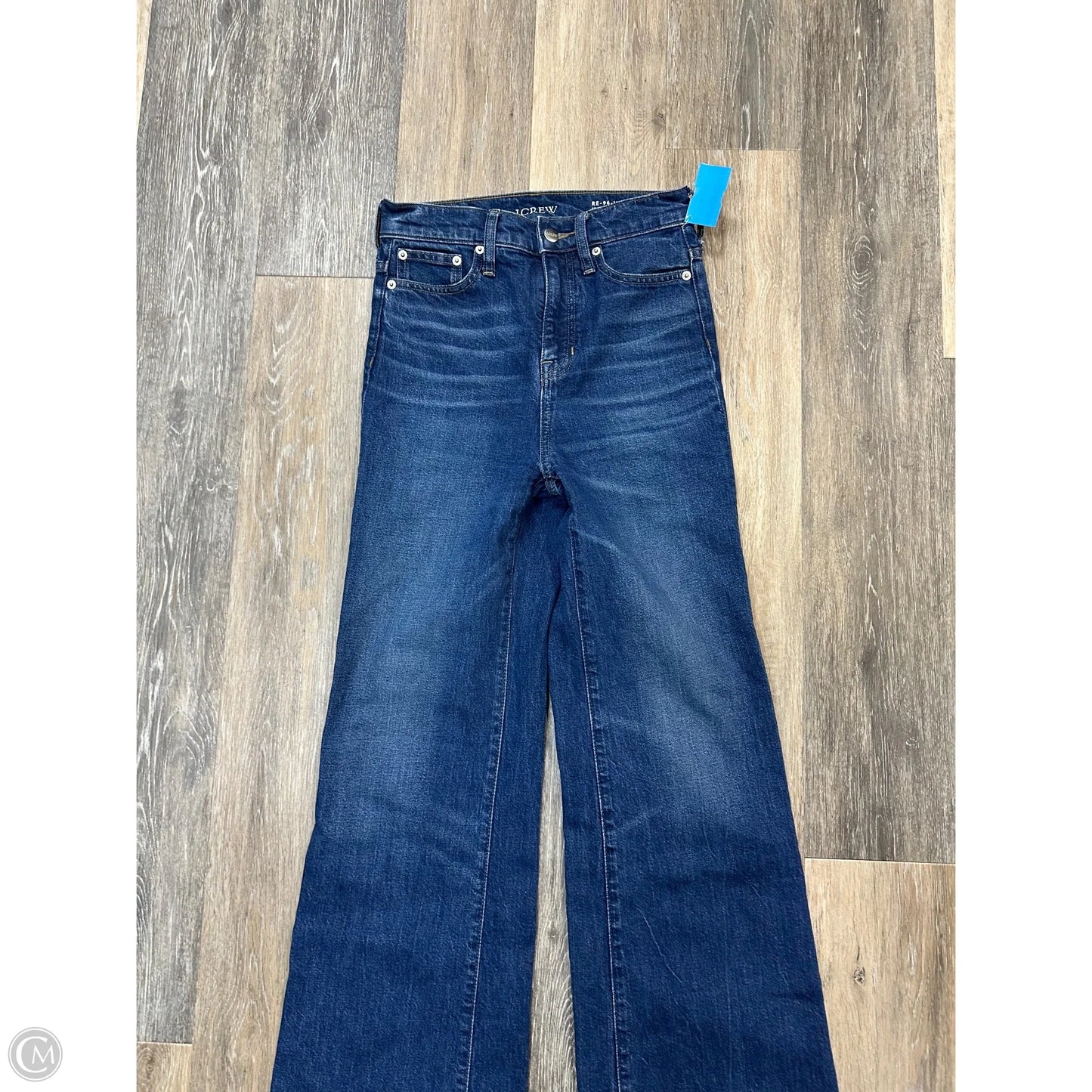 Jeans Wide Leg By J. Crew In Blue Denim, Size: 0