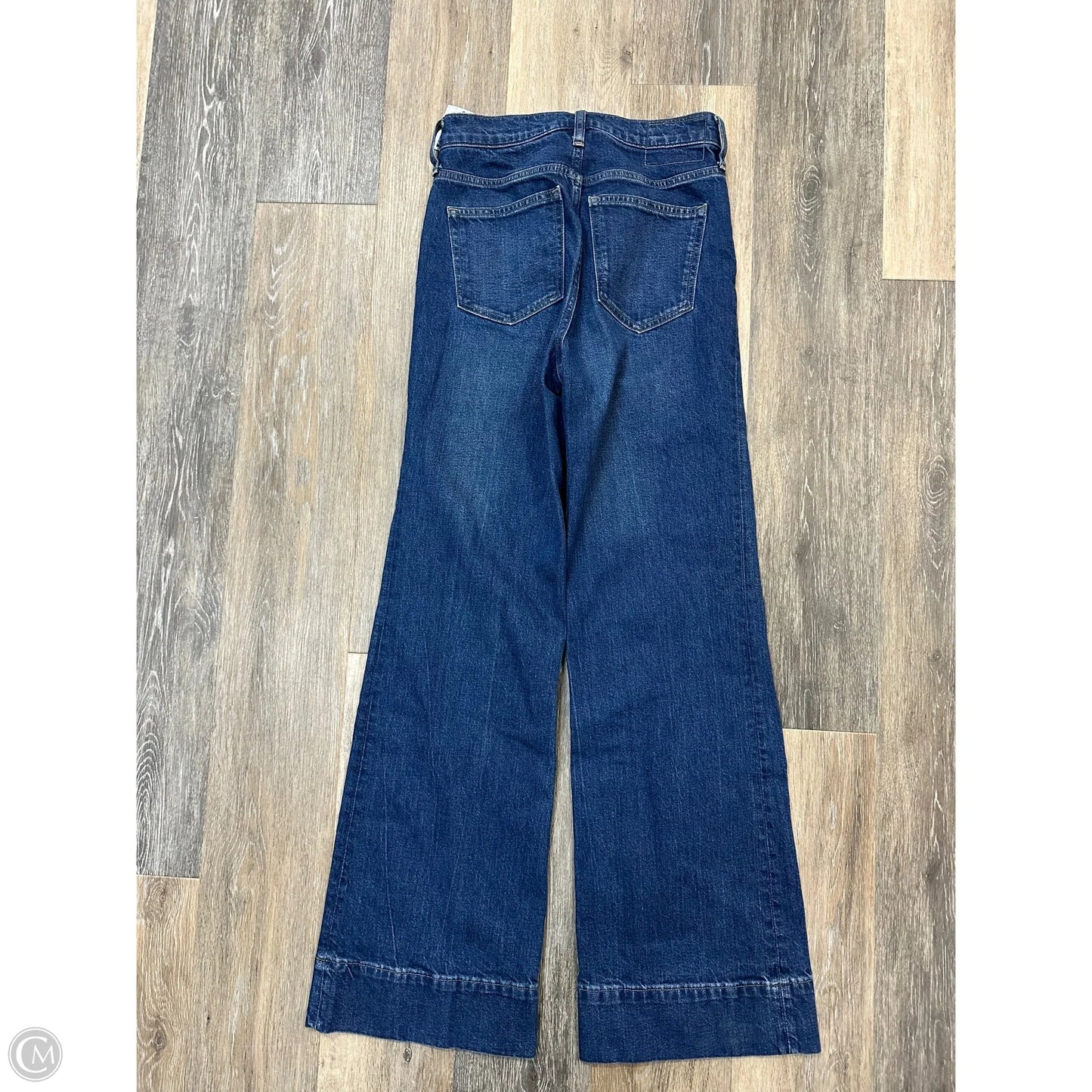 Jeans Wide Leg By J. Crew In Blue Denim, Size: 0