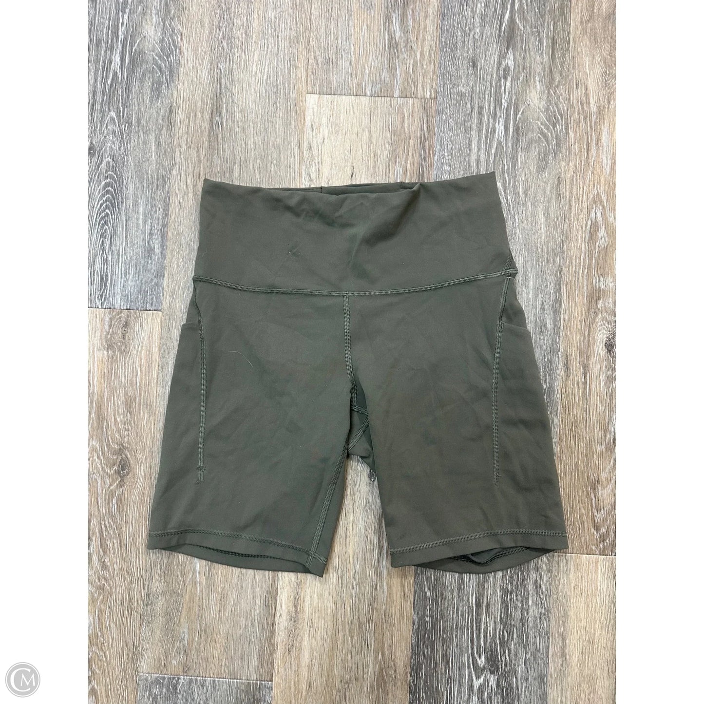 Athletic Shorts By Lululemon In Green, Size: 10