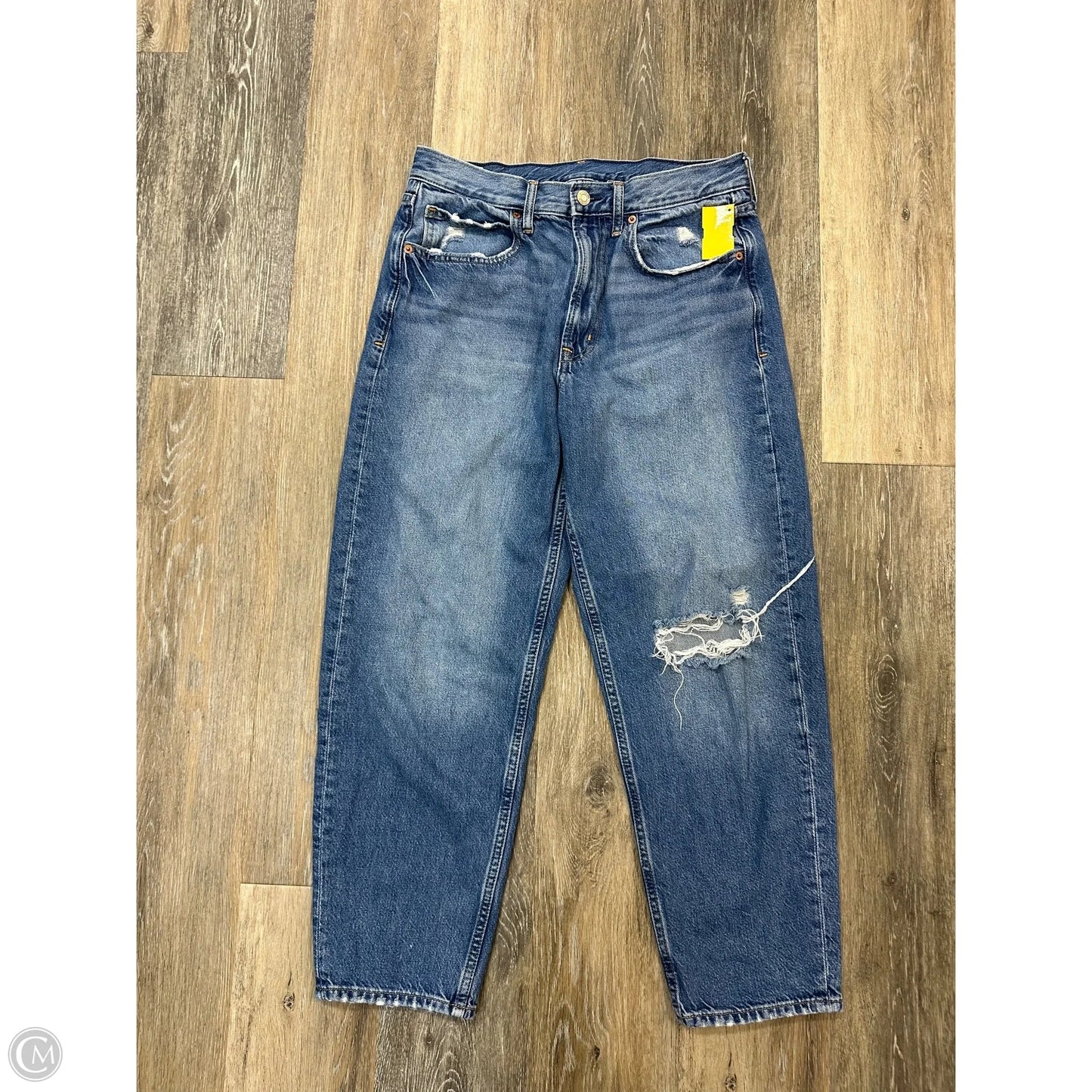 -Jeans Wide Leg By Gap In Blue Denim, Size: 6/28