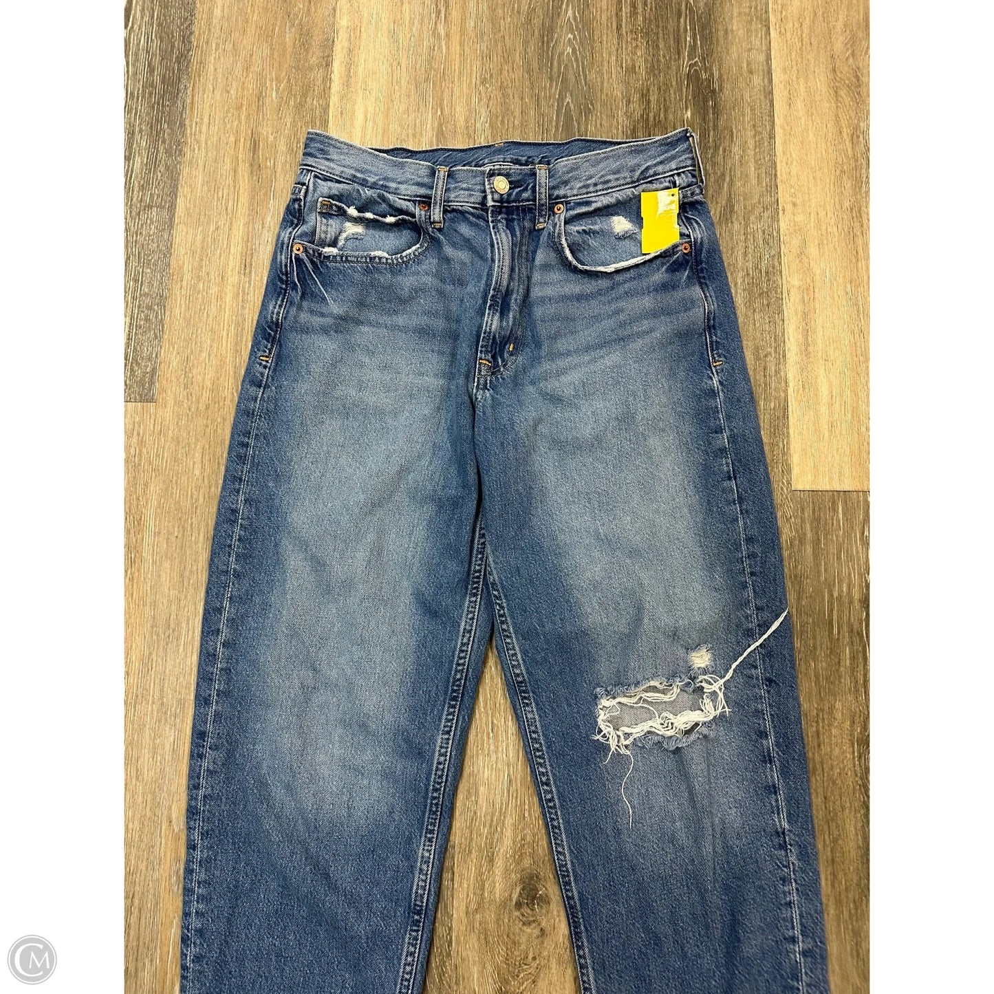 -Jeans Wide Leg By Gap In Blue Denim, Size: 6/28