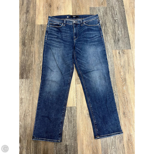 Jeans Straight By Hudson In Blue Denim, Size: 10/30