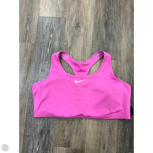 Athletic Bra By Nike Apparel In Pink, Size: 2x