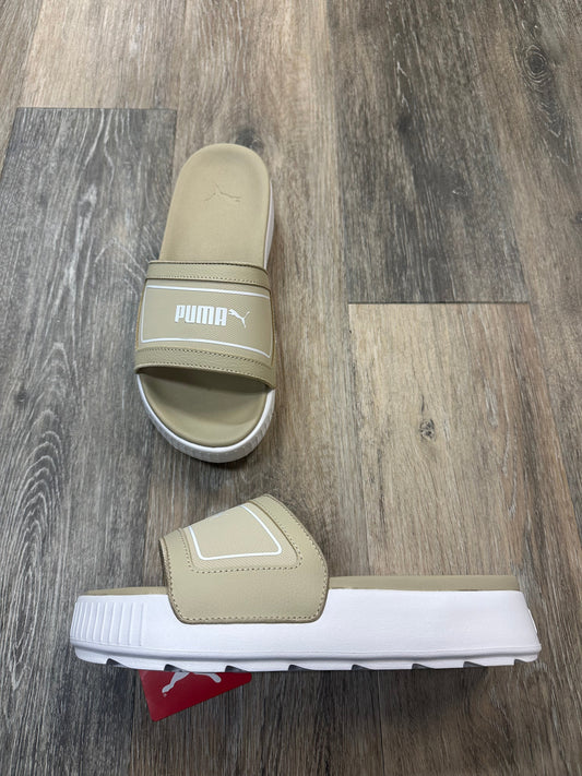 Tan Sandals Sport Puma, Size 8