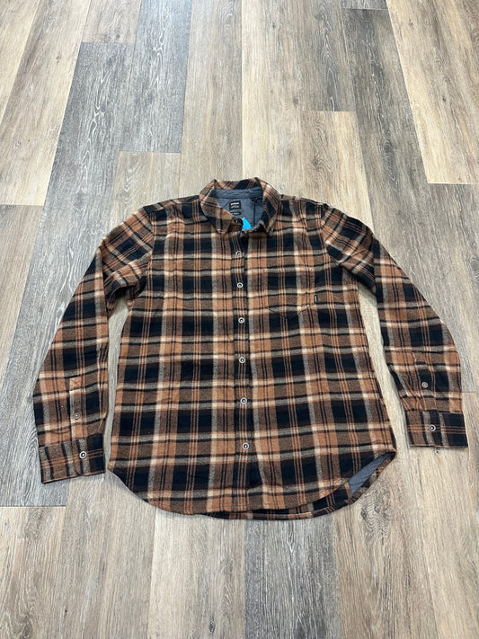 Plaid Pattern Jacket Shirt Prana, Size S