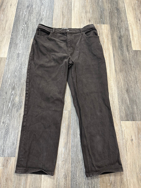 Jeans Straight By Abercrombie And Fitch In Brown, Size: 14S