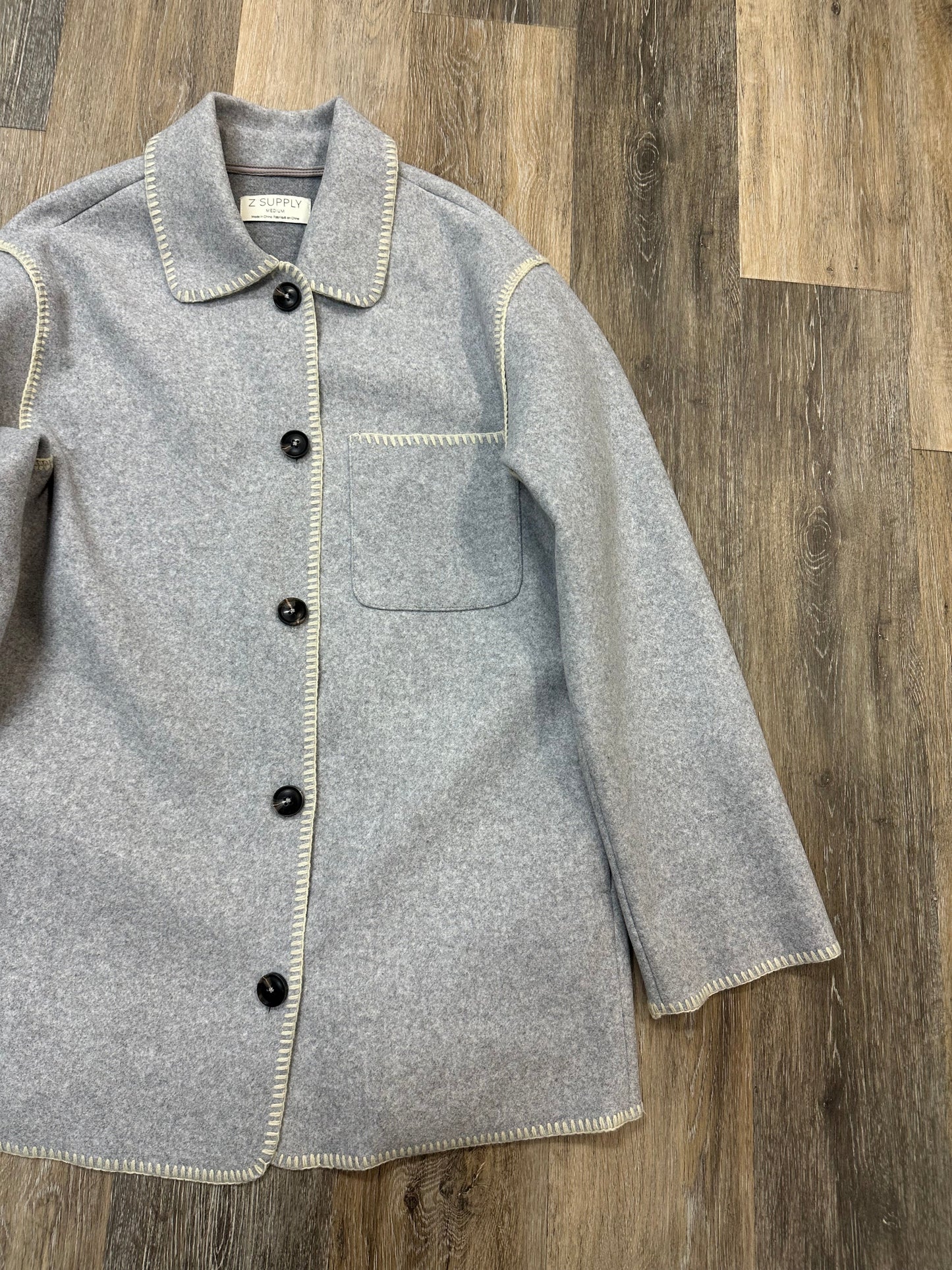 Jacket Other By Z Supply In Grey, Size: Medium