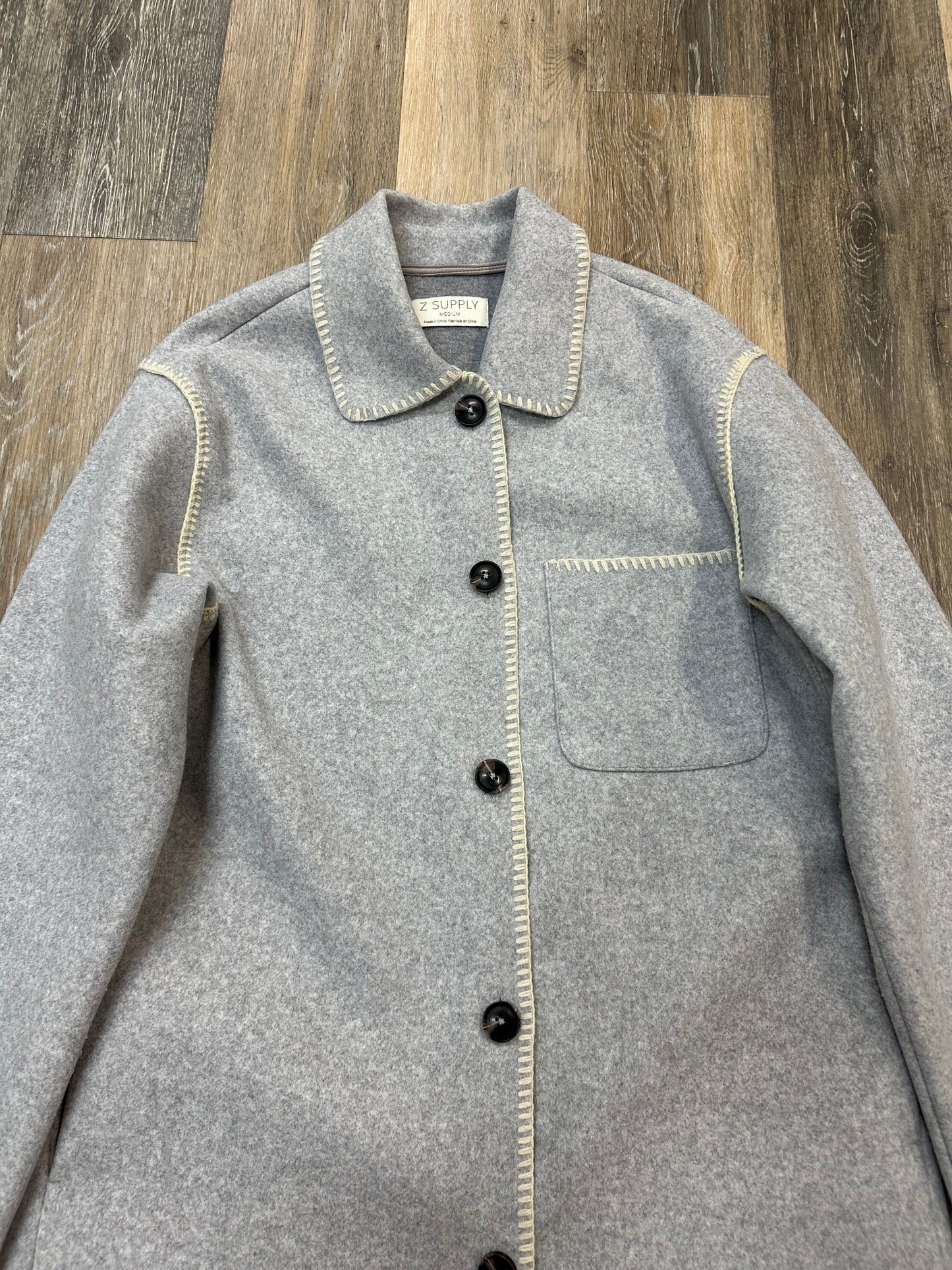 Jacket Other By Z Supply In Grey, Size: Medium