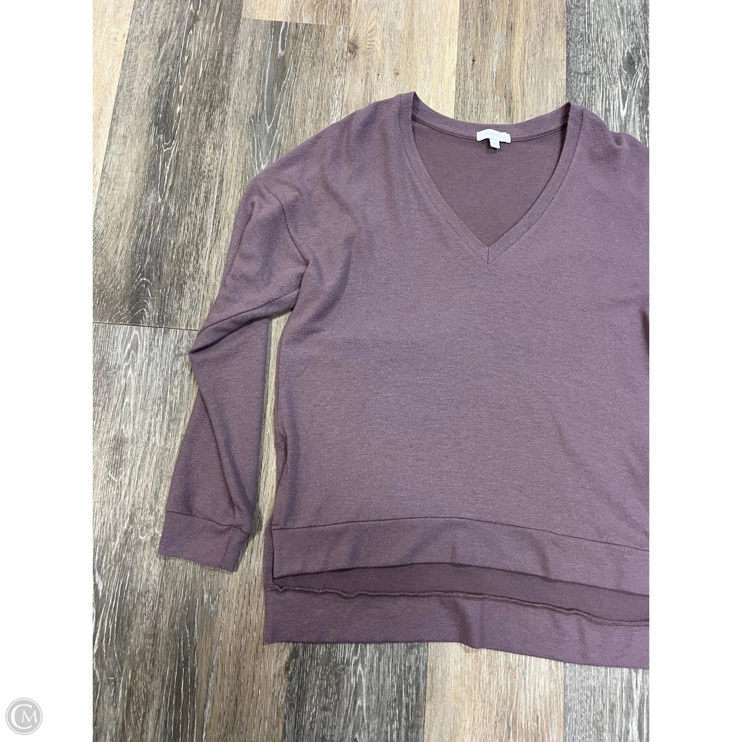 Athletic Top Long Sleeve Collar By Beyond Yoga In Purple, Size: S