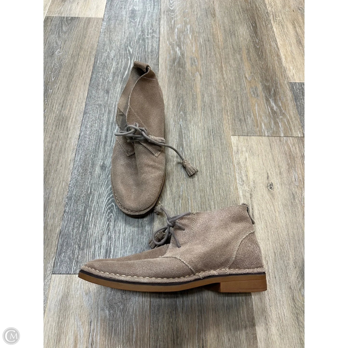 Boots Ankle Flats By Hush Puppies In Tan, Size: 7.5