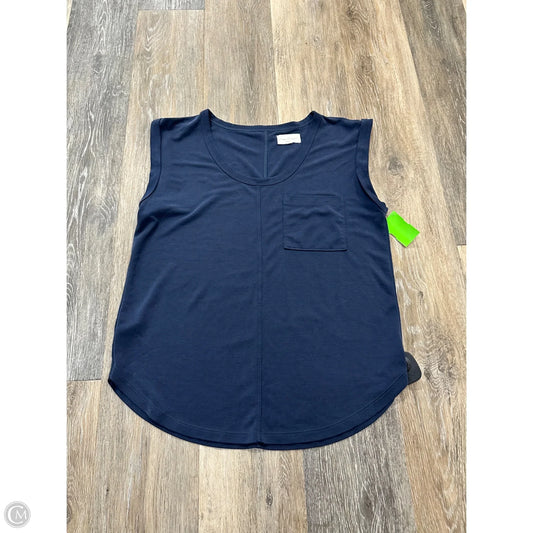 Top Short Sleeve By Lou And Grey In Navy, Size: Xs