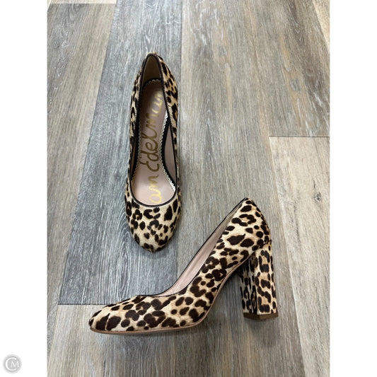 Shoes Heels Block By Sam Edelman In Animal Print, Size: 6.5