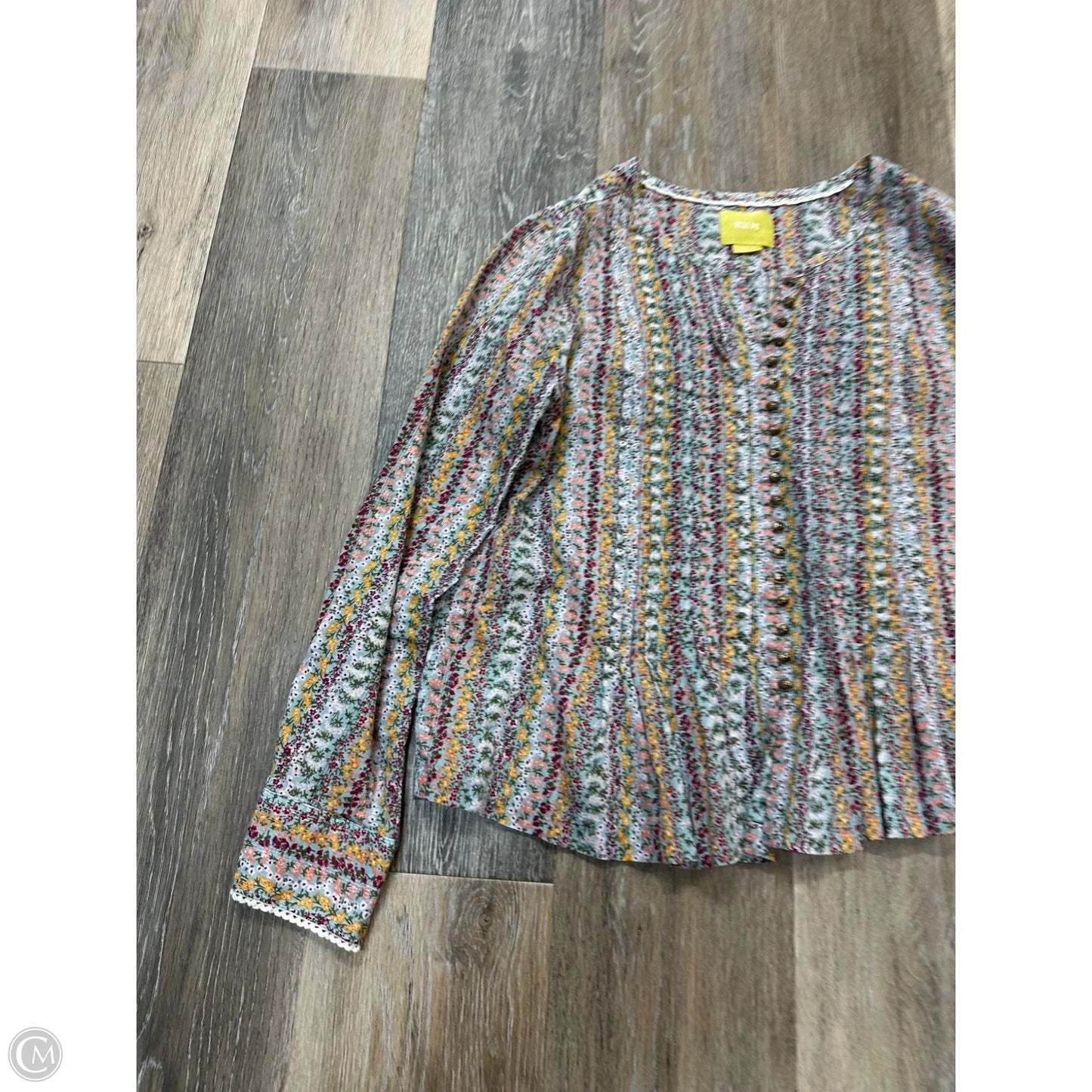 Blouse Long Sleeve By Maeve In Floral Print, Size: Xs