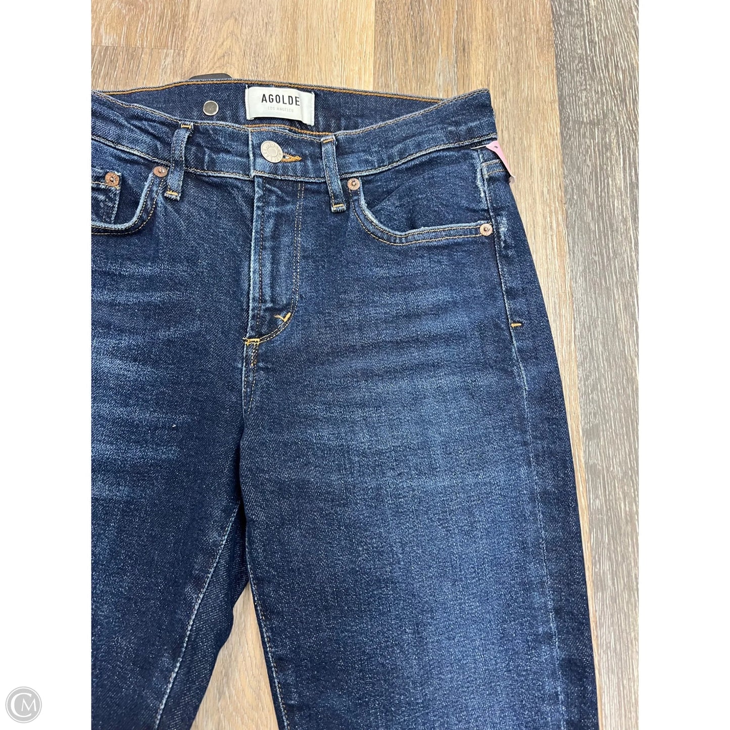 Jeans Skinny By Agolde In Blue Denim, Size: 0/24
