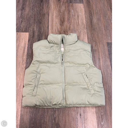 Vest Puffer & Quilted By Thread And Supply In Green, Size: Xs
