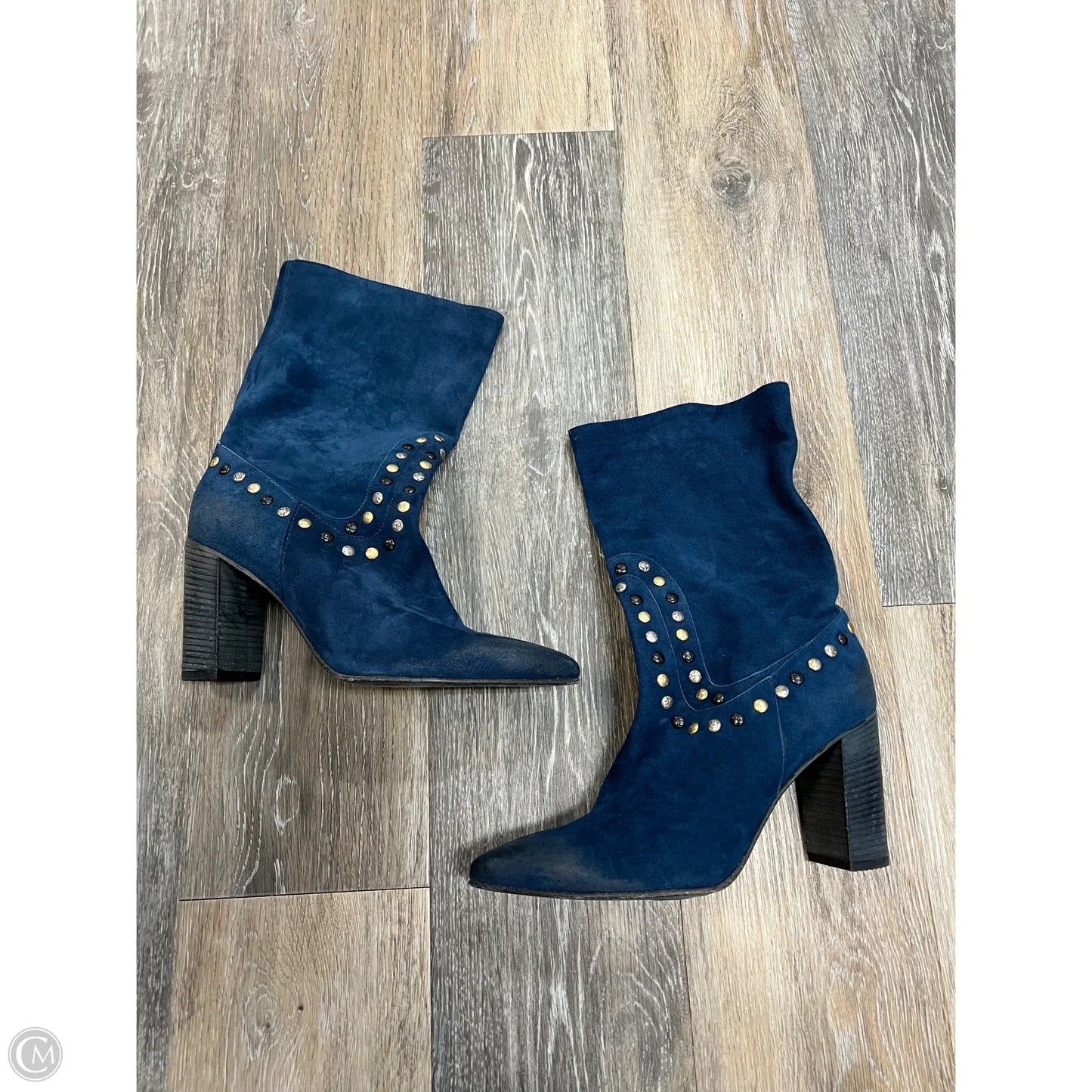 Boots Ankle Heels By Free People In Blue, Size: 9