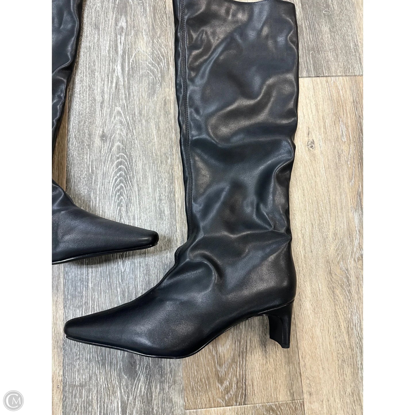 Boots Knee Heels By Banana Republic In Black, Size: 9