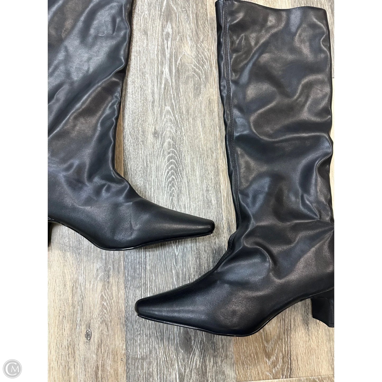 Boots Knee Heels By Banana Republic In Black, Size: 9
